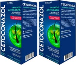 Kit 2 Shampoo Cetoconazol Prevenção Anticaspa Coceira Vermelhidão 100ml Prevent Pharma