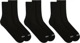 Kit 3 Pares de Meias Cano Médio Mash Com Tecido Respirável Algodão Masculino Adulto