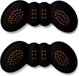 Par Protetor de Calcanhar Ortopédico para Sapatos – 1 Par em Silicone e Tecido – Alívio de Dores, Antibolhas, Conforto Diário e Ajuste Confortável Preto