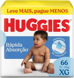 Fralda Huggies Tripla Proteção XG - 66 fraldas