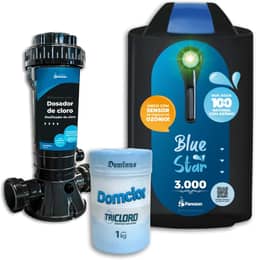 KIT Completo Gerador de Ozônio Blue Star 3000 Para Piscina de até 100.000 Litros