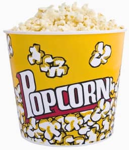 Balde de Pipoca Popcorn 3 Litros Plastico 18x18cm Tamanho Grande Para Pipoca Filme Uma Unidade Decorado Tamanho Grande (3 Litros)