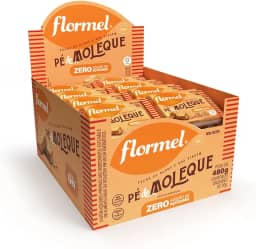 Pé de Moleque Zero Açúcar FLORMEL- Caixa com 24 Unidades