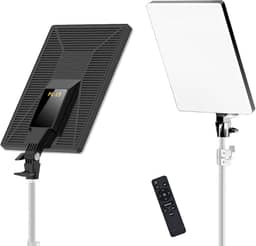 Iluminação para Video, Luz para Gravar Vídeo LED 19" 80W – Iluminação para Vídeo com Temp. 2700-7500K, Controle 2.4G, Ideal para Live, Fotografia e Estúdio