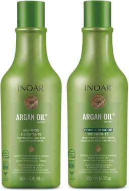 INOAR Kit Inoar Shampoo + Condicionador 500Ml Argan Oil Hidratante