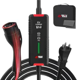 MCEVKELN Carregador para Carro Elétrico Portátil, 3,5KW 16A 85-264V Type 2, Cabo de 5M,Carregador EV Tipo 2 para Carros Elétricos e Híbridos,Uso interno/externo,IEC62196-2 (3.5KW-16A-13A-10A-8A-6A)