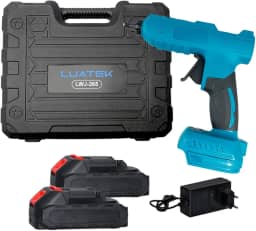 Pistola Cola Quente Sem Fio Profissional Portátil Com Duas Baterias Com Maleta e Carregador Ideal Para DIY Bivolt (110V/220V)
