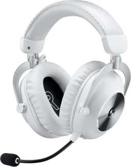 Headset Gamer Sem Fio Logitech G PRO X 2 LIGHTSPEED Com Microfone Removível, Drivers de Grafeno 50mm, Conexão Bluetooth, USB e 3,5 mm, Compatível com PC, PS5, PS4, Switch - Branco