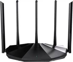 Tenda Roteador TX2 Pro WiFi 6 AX1500, Banda Dupla Gigabit Sem Fio, 5 Antenas de Alto Ganho 6dbi, 3 Portas LAN Gigabit, WPA3+OFDMA+MU-MIMO (Preto)