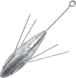 Dr.Fish Pacote Com 2 Iscas Sputnik Chumbada Aranha De Chumbo Para Pesca Surfe Peso Pirâmide Água Salgada Fundição Praia Marítima 3Oz