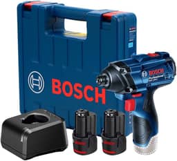 Bosch Chave de impacto GDR 120-LI 12V com 2 baterias, 1 carregador e maleta