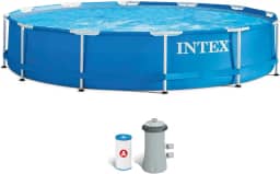 Piscina Armação De Metal Galvanizado 6503 L (bomba Filtro 220v E Dvd) Intex