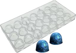 Goldbaking Molde de bonbon de chocolate em forma de sino molde de trufa de policarbonato Chocolates caseiros cobertos de doces ferramenta DIY