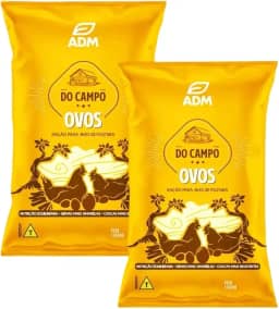 Kit 2 un 5kg DO CAMPO OVOS Ração para Aves de Postura
