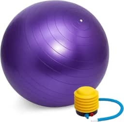 Bola de Pilates Yoga Fitness 75 cm com Bomba – Suporte até 150 kg – Treino de Abdômen, Ginástica e Reabilitação – Storeasy