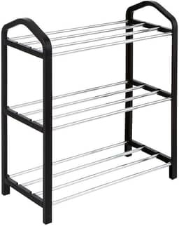 ESTANTE SAPATEIRA 12 SAPATOS DESMONTAVEL COM 3 PRATELEIRAS VERTICAL