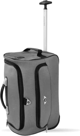 Sacola Bolsa Mala De Viagem Havana Tamanho Único de Poliéster com 2 Rodas fixas e Pés de Apoio Removível, Cinza, Santino - ORS193U