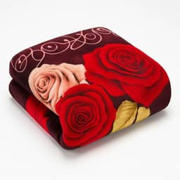 Manta Cobertor Em Microfibra 180x200cm Toque Aveludado Estampada Casal 1 Peça | ADMIRARE (ROSAS)