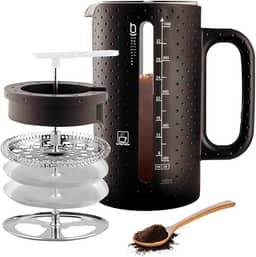 Cafeteira Prensa Francesa Leite Cremoso 1 Litro Biscuitt Intensità Aço Inox Barista Collection