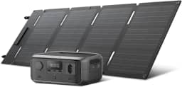EF ECOFLOW Gerador Solar RIVER 3 120V com 45 W Painel Solar, Bateria LiFePO4 230 Wh, UPS <20 ms, Estação de Energia Portátil de Carregamento Rápido em 1H para Uso ao Ar Livre, em Camping ou em RVs