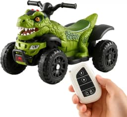 Quadriciclo Elétrico Raptor Dino 6V Com Pedal e Controle Remoto Kidino Carrinho Infantil Seguro e Divertido Para Crianças