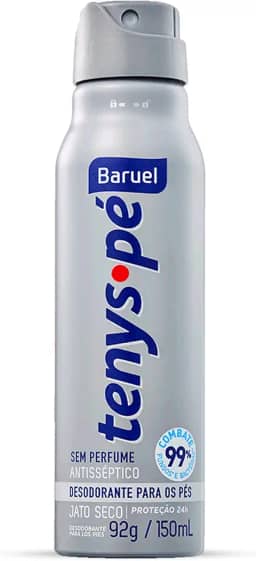 Tenys Pé Baruel Sem Perfume Jato Seco 92g - Desodorante para os pés