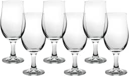 Conjunto de 6 Taças para Cerveja Draft em Vidro, 380ml, Transparente, Estilo Moderno