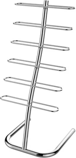 Revisteiro de Chão Luxo Cromado Flape