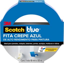 Scotch, 3M, Bluetape, Fita Crepe Profissional - 18 mm x 50 m