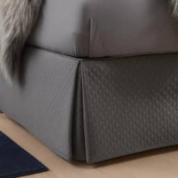 Saia para Cama Box Queen Matelada em Poliéster Lindas Vários Tamanhos (Cinza, Queen)