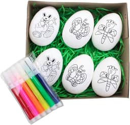 Ovos De Páscoa Infantil Para Colorir - 6cm
