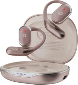 Fone De Ouvido Bluetooth Esportes, Basike T6, IPX5/OWS Fone de Ouvido Estéreo Hi-Fi, Suporta Chamadas de Voz, 60 Horas em Standby Para Corrida e Exercícios ao Ar Livre (Ouro Posa)