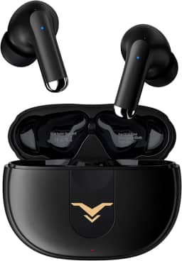 Fone de Ouvido Stage Hero6 TWS com cancelamento de ruído ativo (ANC), fone sem fio Bluetooth 5.2 com 4 microfones para chamada, 35H tempo de reprodução, modos duplo, IPX5 à prova d'água