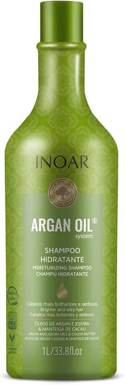 Inoar, Argan Oil Condicionador – Hidratação, Maciez e Brilho com Óleo de Argan para Cabelos Secos ou Fragilizados - 1L