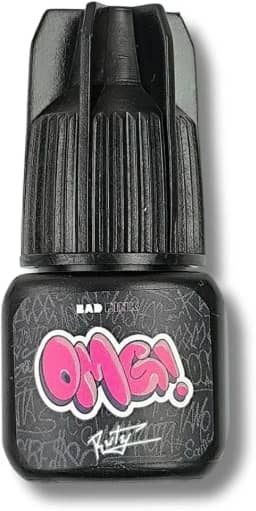 Cola Adesiva OMG 3g Para Extensão De Cílios Hipoalergênica À Prova Dágua Cor Preta Uso Profissional