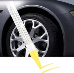 Caneta de pintura de pneu, caneta de pintura de carro, caneta de marca de caneta de pintura de pneu profissional à prova d'água (palavra amarela 1,3 kg 1,3 kg)