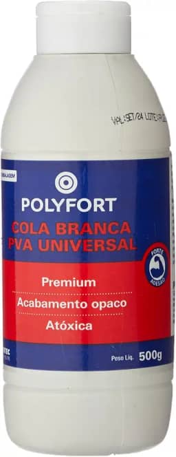 Cola Para Madeira 1X500G, Pulvitec 408480, Branco