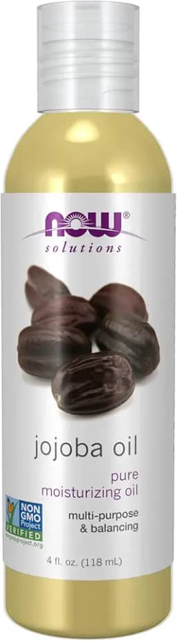 Agora soluções, óleo de jojoba, 100% puro hidratante e óleo multiuso para rosto, cabelo e corpo, 4 onças