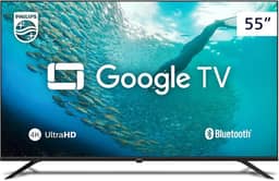 PHILIPS, Smart TV, 55'' 4K UHD, 55PUG7019/78, Google TV, Comando de Voz, HDR