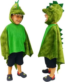Fantasia Dinossauro Infantil Capa Verde Luxo Meninos Carnaval Halloween