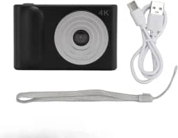 Câmera digital 4K, câmera de vlogging com foco automático, câmera de zoom digital de 48MP 16X para fotografia de viagens e ferramenta de vlogging de vídeo (-2214240064212)