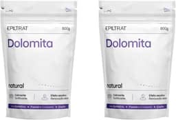 Kit com 2 Dolomitas Cosméticas Epiltrat – 800g Cada | Argila 100% Natural para Pele e Cabelos | Limpeza Profunda, Controle da Oleosidade e Renovação Celular | Uso Facial, Corporal, Capilar, Pré e Pós-Epilação