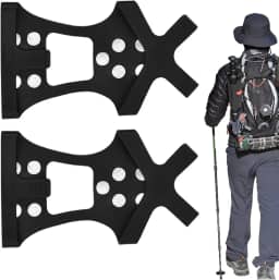 Chuteiras de tração para caminhada,Crampon Traction Cleats | Punhos de neve no com 8 pontas para pesca no,Grampos de tração para calçados para escalada de inverno, pesca e montanhismo