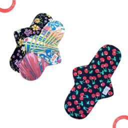 Kit com 3 Absorvente ecológico 2 noturnos 1 Super Circulare