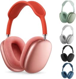 Fone Bluetooth Estéreo Sem Fio com Rádio FM, SD Card, Aux, Microfone Integrado e Controle de Volume – Headphone Over-Ear Dobrável com Som Hi-Fi (Rosa)
