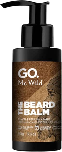 GO. Man Balm De Barba Go Mr Wild Hidrata Amacia E Perfuma Os Fios Fragrância Amadeirada Fresh Vegano Go Man