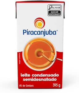 Piracanjuba - Leite Condensado Semidesnatado, 395g