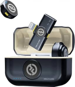 Sistema Microfone Duplo Hollyland Lark M2 Duo Wireless Lightning SmartPhones iOs