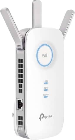 TP-Link Extensor WiFi AC1900 (RE550), cobre até 2800 pés quadrados e 35 dispositivos, repetidor sem fio de banda dupla de 1900 Mbps, reforço de Internet, porta Ethernet Gigabit
