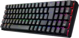 Teclado Mecanico Gamer Redragon ZED Pro, RGB, Wireless, Switch Marrom - K627P-WNS-B (PT-BROWN) - Preto"